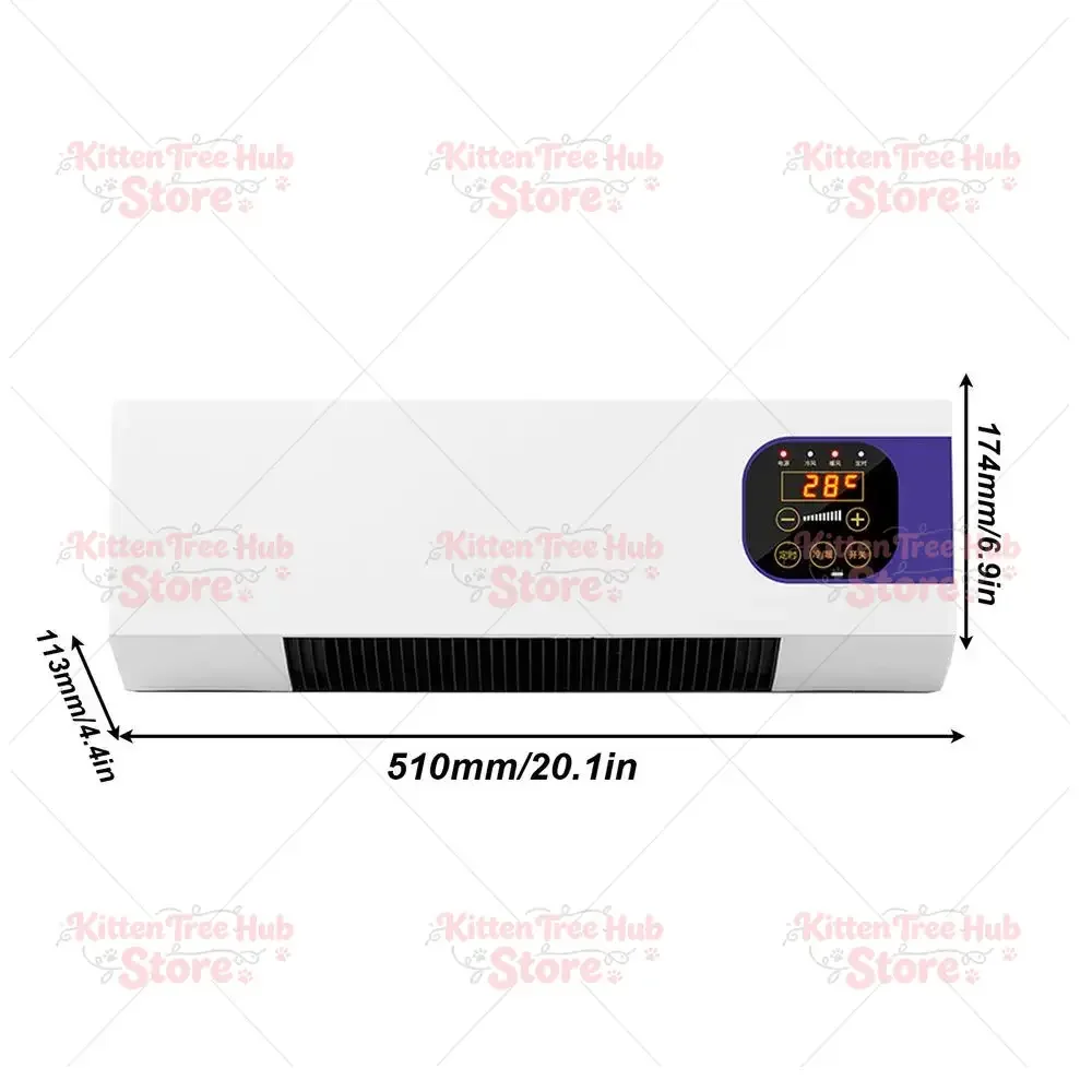 Room Air Conditioners 2000W Wall Mounted Air Conditioners with Remote Control Winter Warmer Small Multifunctional Cooling