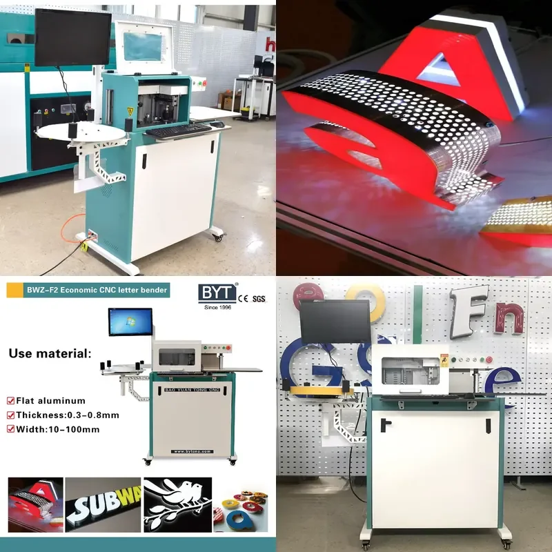 for Aluminum Credit Card Light Emitting Diode Signage Maker Bending Machine