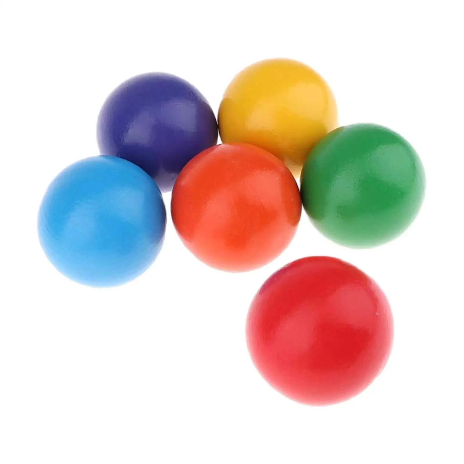 6Pcs Montessori Rainbow Balls Inspire Curiosity Preschool Early Educational Holiday Gifts Color Sorting Toys for Girls Children