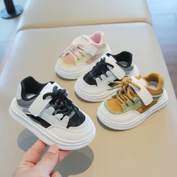 2024 New Boys Girls Sport Shoes Children's Casual Shoes Fashion Hook Anti-slip Kids Footwear Soft Bottom Toddler Walking Shoes