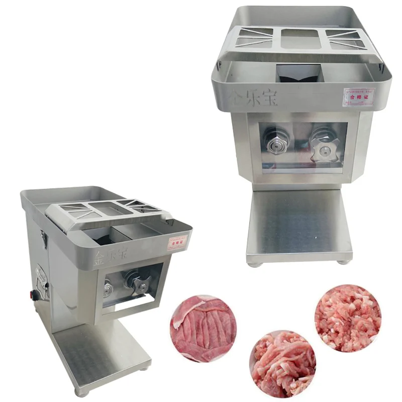 【hot Sale】 Commercial  Slicing Machine Meat Slicer Electric Meat Cutting Machine 1500W Large Power  Mincer