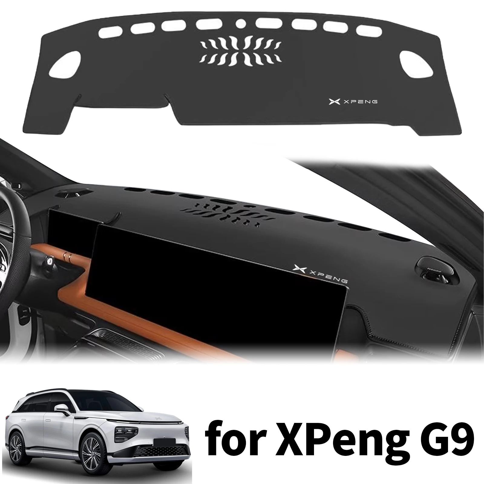 

Подходит для XPeng G9 2023 2024 2025 Dashmat, чехол для приборной панели, коврик для DashMat, солнцезащитный ковер, защитный ковер, автомобильные аксессуары