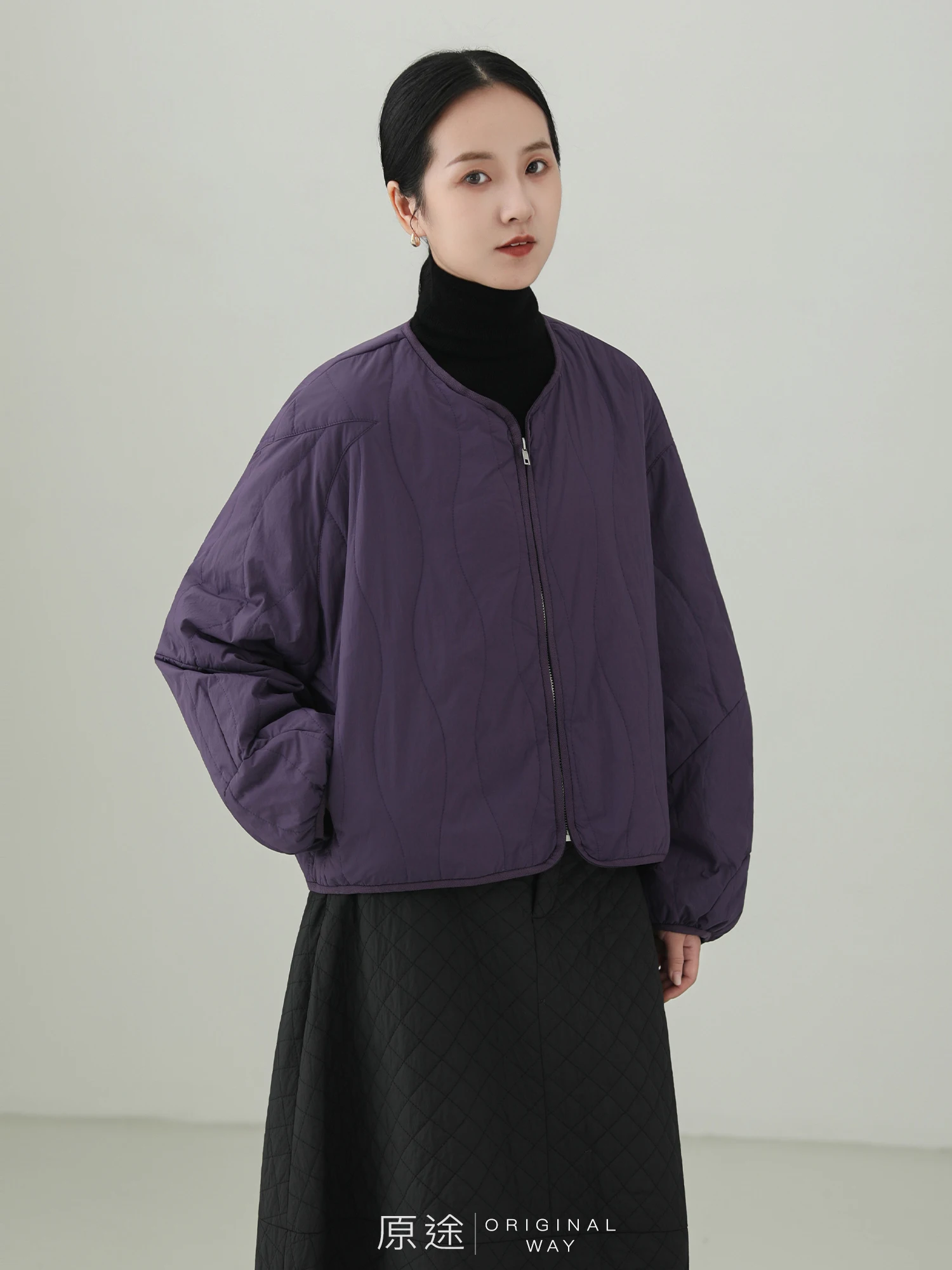 

Original Artistic ort Cotton Jaet Women's Winter New Sle Wool Filling Ele Small Size Outerwear Faionable Commute