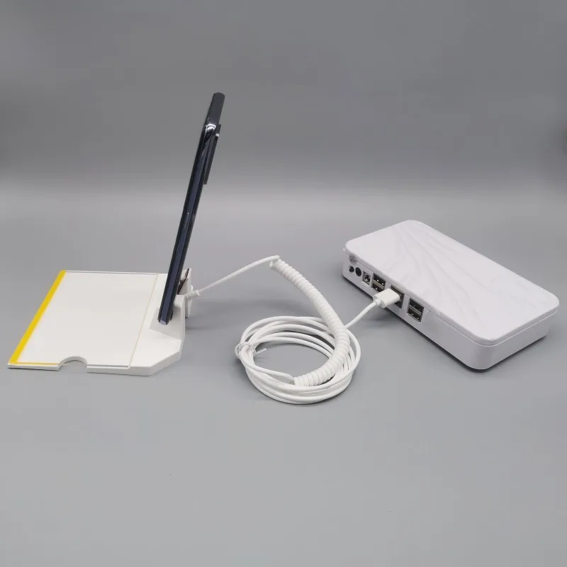 6 Port Mobile Phone Security Display Alarm Stand With Price Tag Holder Anti Theft Charging For in Retail Shop