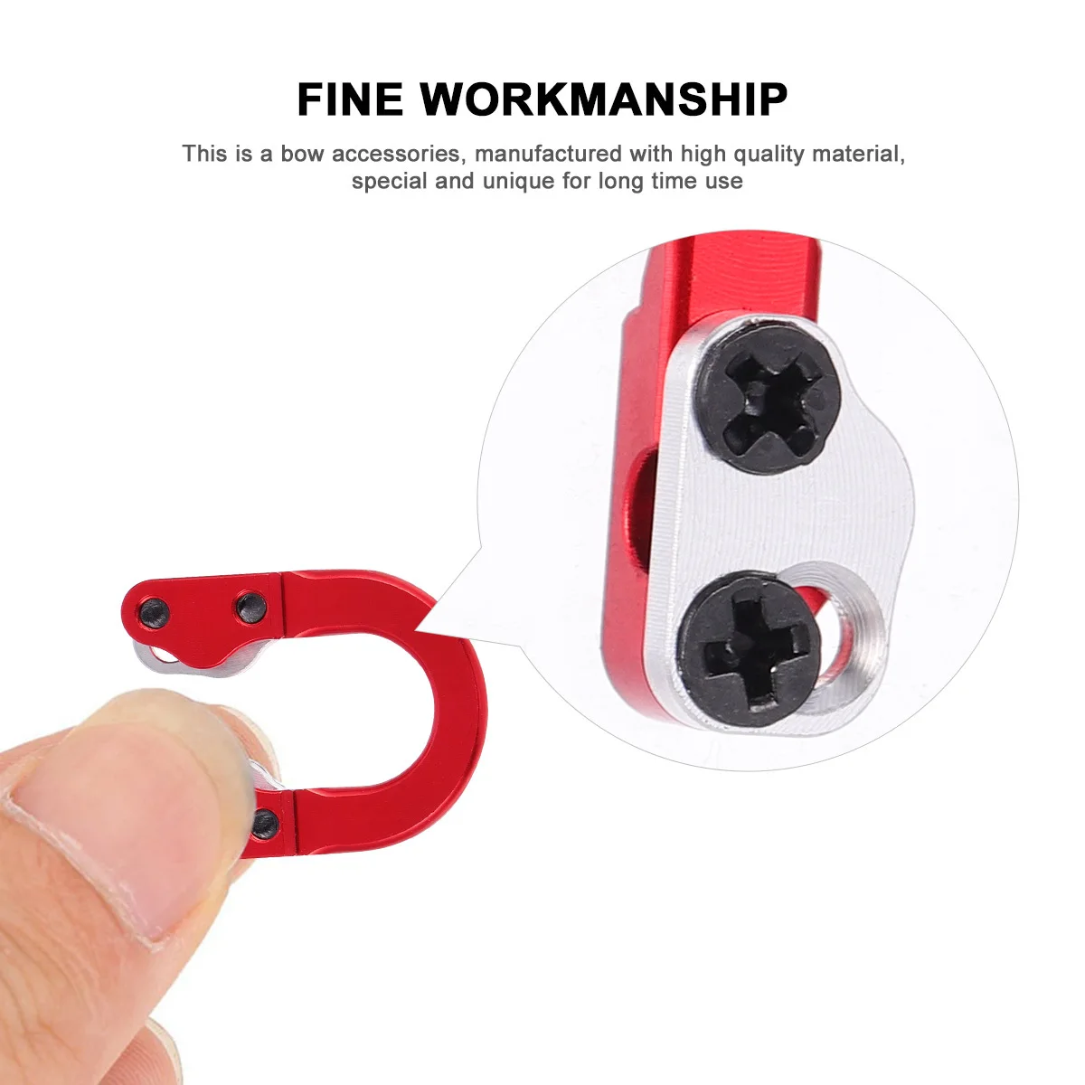 

1Set Archery Equipment Metal D Ring Durable Composite Bow Supplies Long-Lasting Bow Accessories Archery Equipment