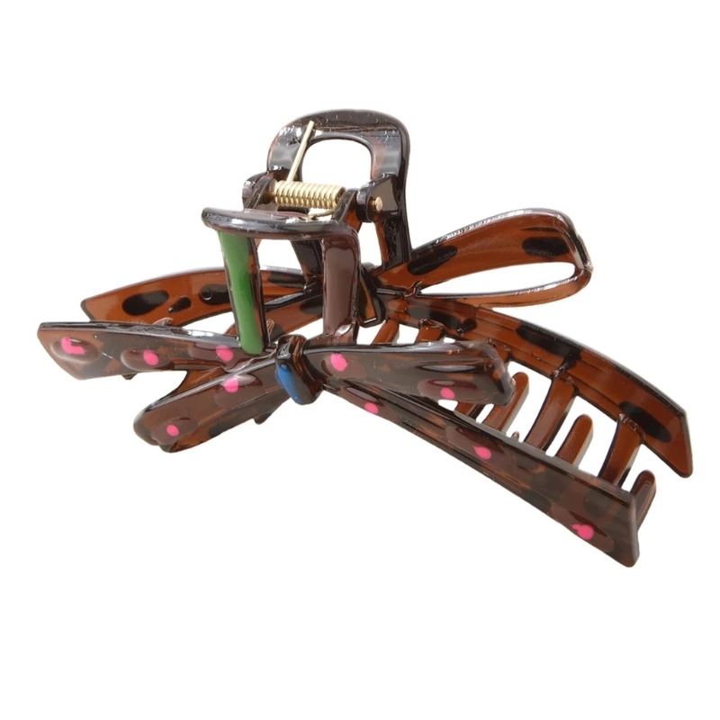 

Y5GC Hair Claw Clip Large Heart Headgear Hair Claw Clamp Elegant Heart Ponytail Holder Barrettes Strong Hold for Girls