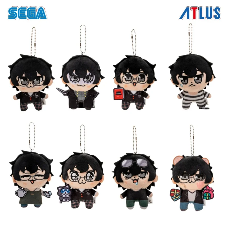 

SEGA Atlus Persona 5 Protagonist Okawa Takehisa Designed Plush Keychains Japanese Anime Collectible Bag Charms Stuffed Pendants