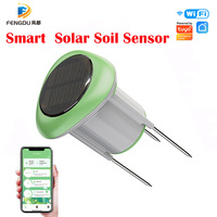 Tuya Smart Soil Sensor Solar Power Temperature Moisture Soil Qualities Detection for Farm Plants Hygrometer Garden Tools