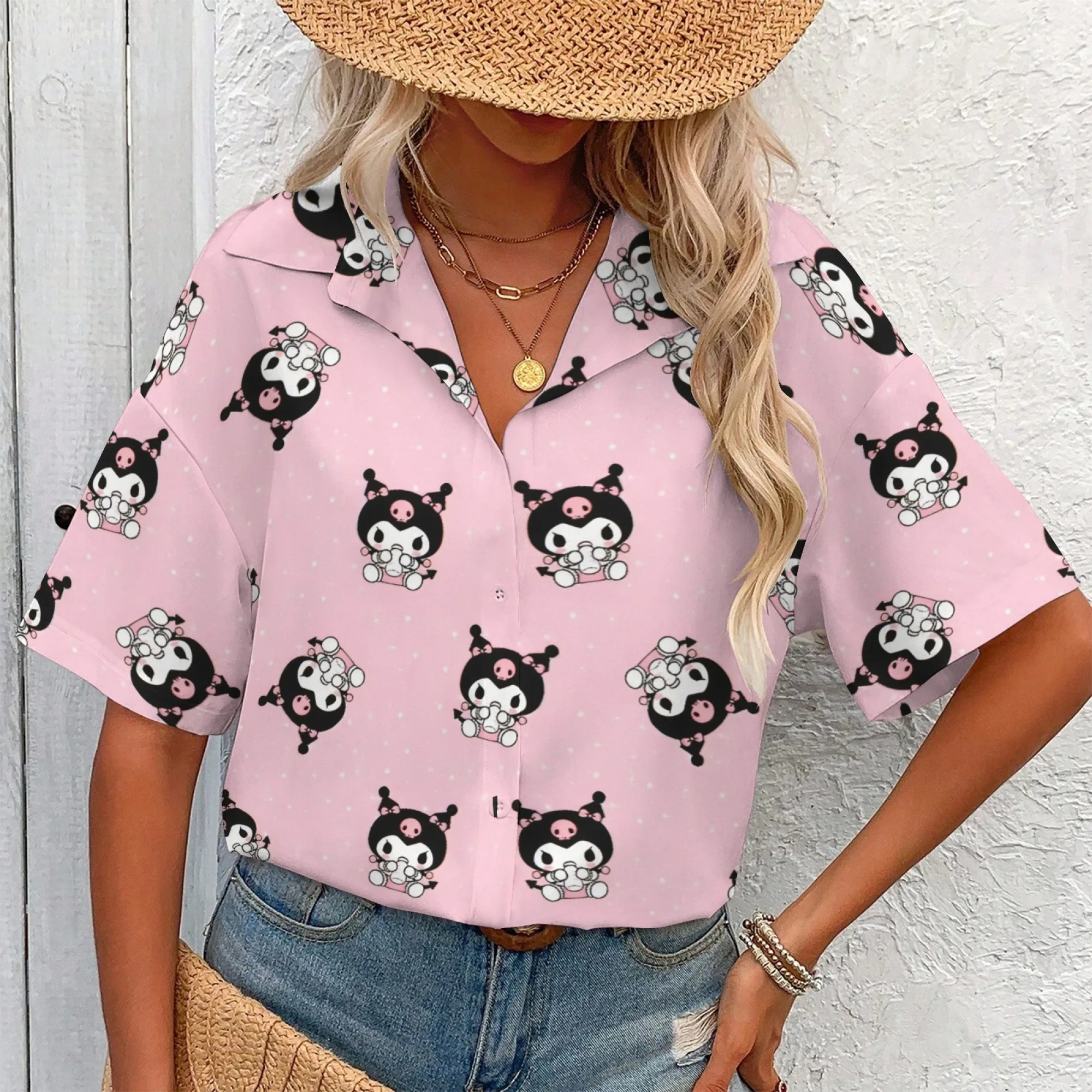 Kuromi Shirt Frau Günstiges Kuromi Shirt Langarm Unisex Y2k Kleidung T-Shirts für Frauen Koreanische Bewertungen Viele Mädchen Kleidung Top N