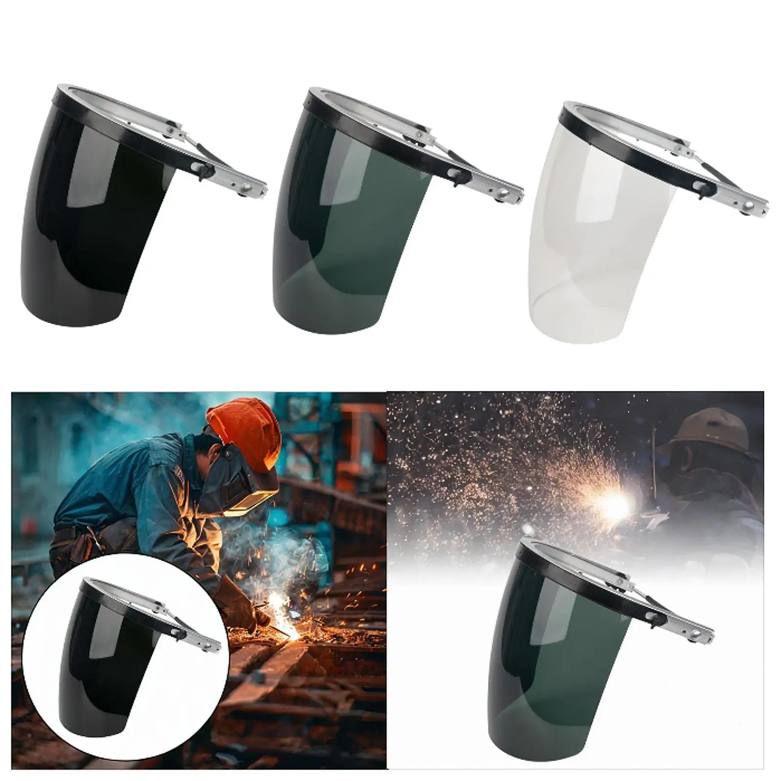 フェイスシールド 大人用保護フルフェイスシールド 作業用 ガーデニング 研削用