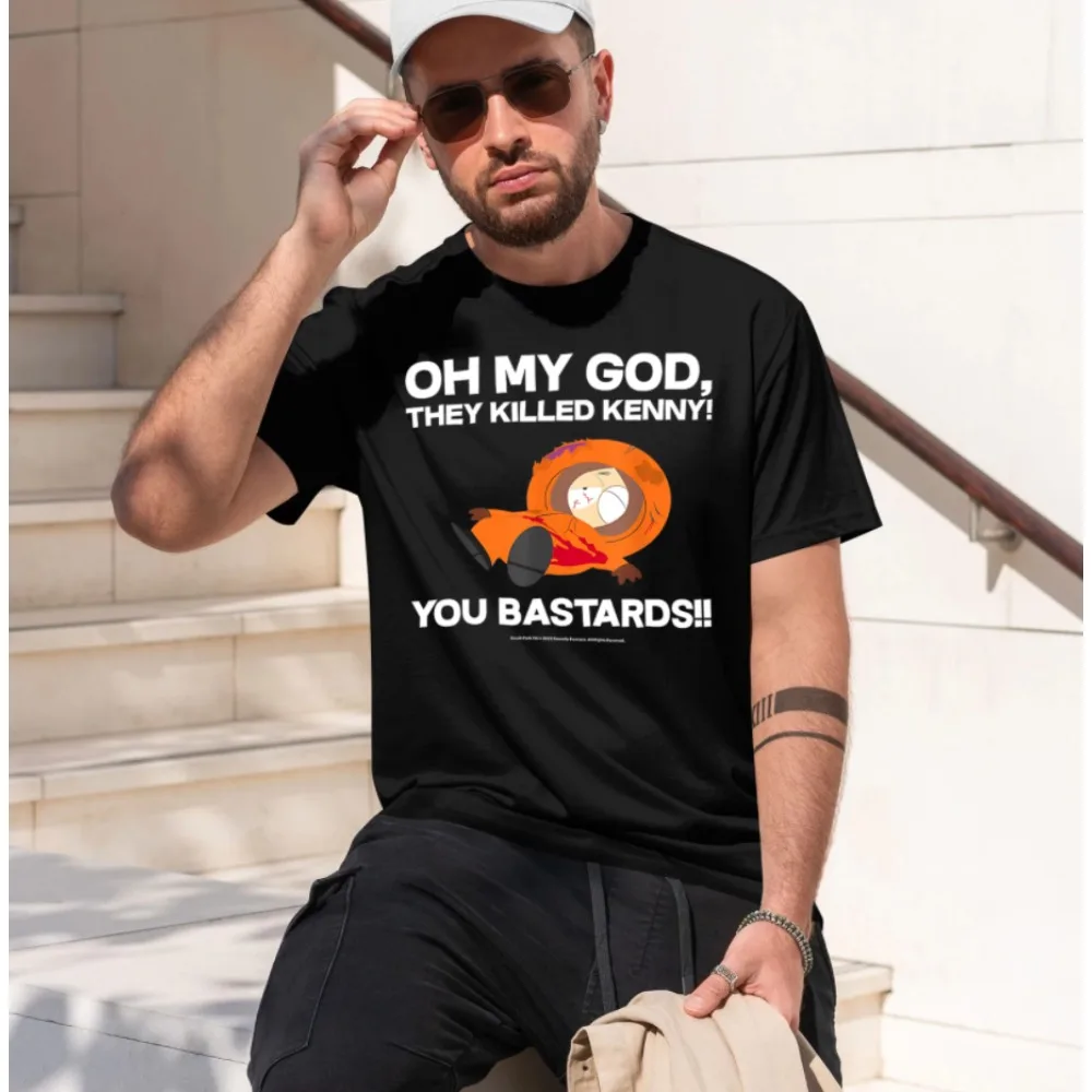 2026 New  Model Men’s Round Neck Top Southpark Oh My They Kil Print Y2k Classic Casual Short-sleeve T-Shirt