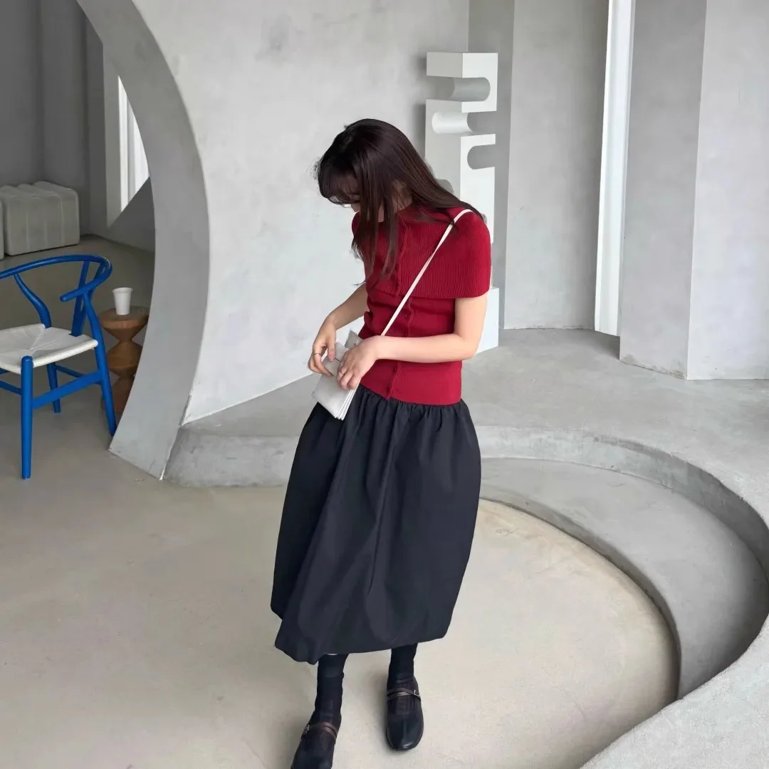 Spódnica w kształcie litery A z wysokim stanem i topem typu bustier, wyszczuplająca, z kwiatowym nadrukiem, na co dzień, dla kobiet, prosta, na wiosnę i lato.