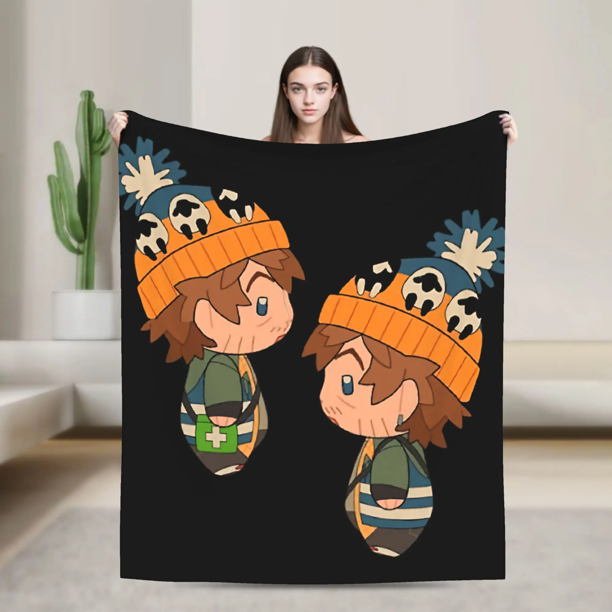 Bryan Hodukavich Chibi Medical Courier Fan Art Blanket Fleece  Warm Throw Blanket for Bedding Couch Bedspread