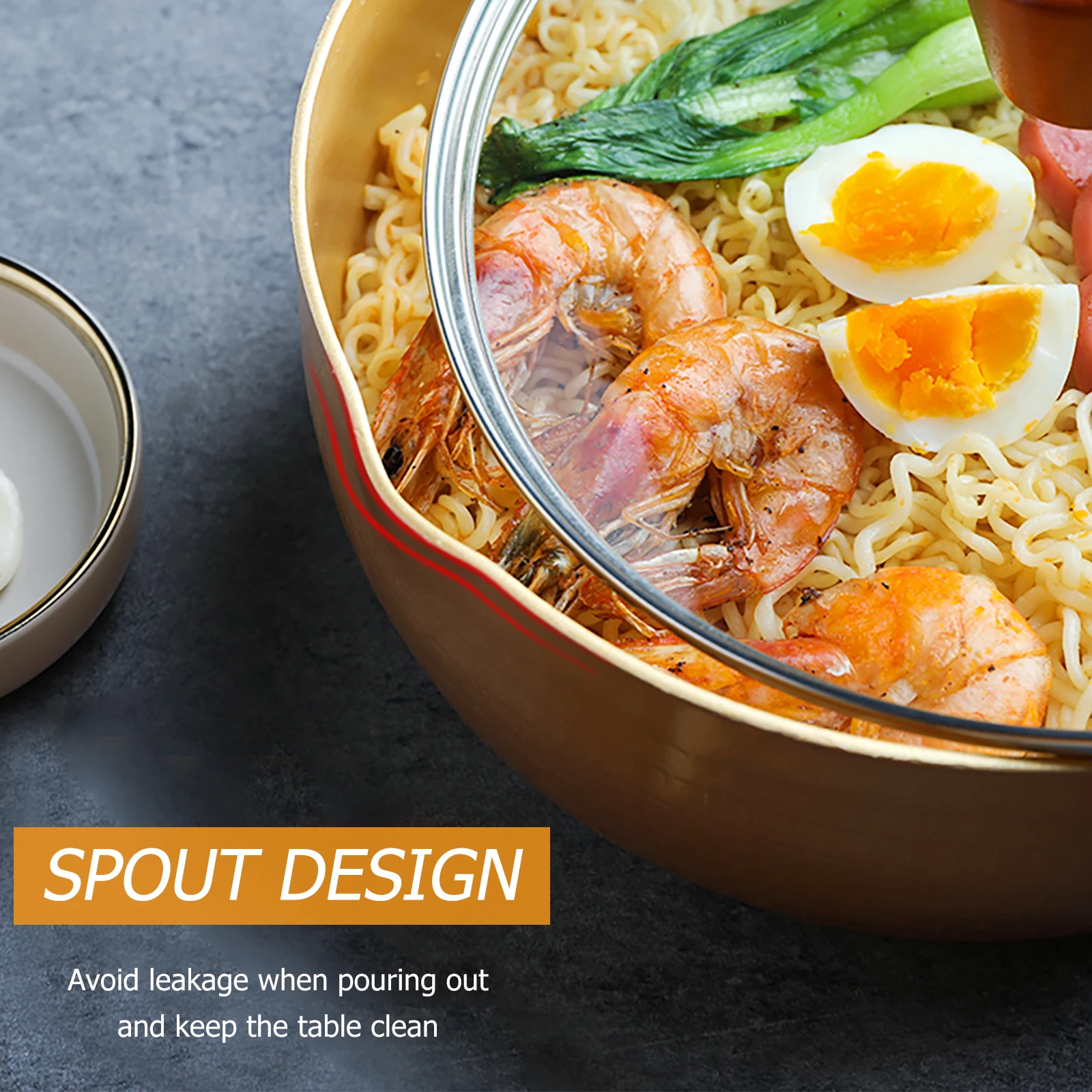 

Japanese Style Milk Pan Non-Stick Cooking Container With Handle Heating Pot For Instant Noodles Sauces