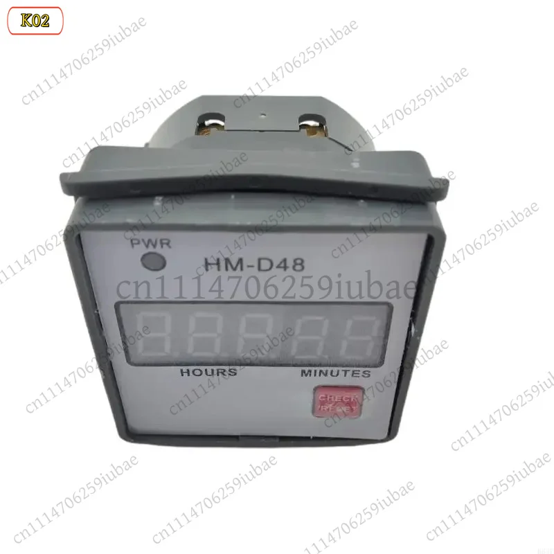 BK 220V HM-D48 0-999.99h Timer Hour Meter Gauge for Lawn Mower Generator Motor