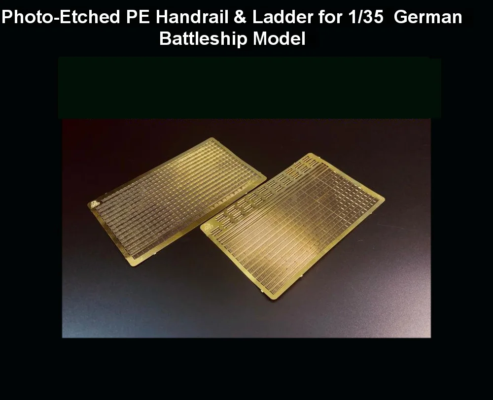 

CYE018 1/350 Photo-Etched PE Handrail & Ladder for German Battleship Model Kit (2pcs/set) Assemble