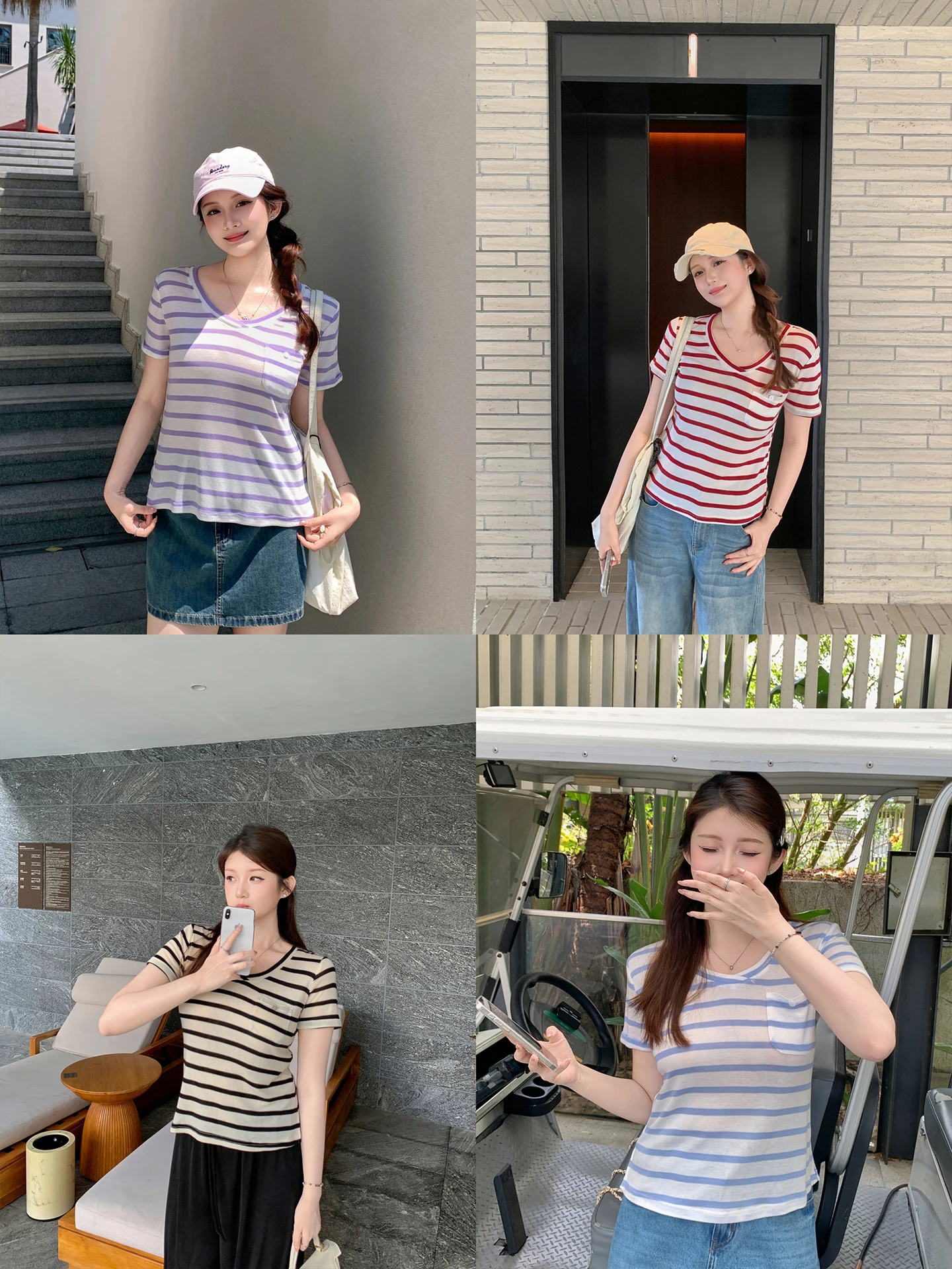 

Новинка: Женская футболка большого размера с карманом, V-образным вырезом, в полоску, повседневная, свободного кроя, летняя, модная, премиум-класса.