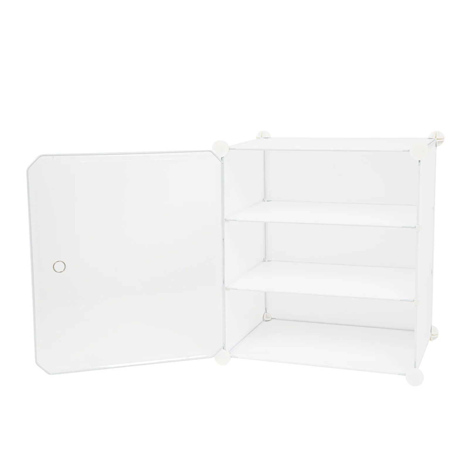 48 Cubes 96 Pairs Modular Plastic Shoe Storage Cabinet Boxes, 12 Tiers Shoe Rack Shelf Tower Stand Shoe Storage Organizer