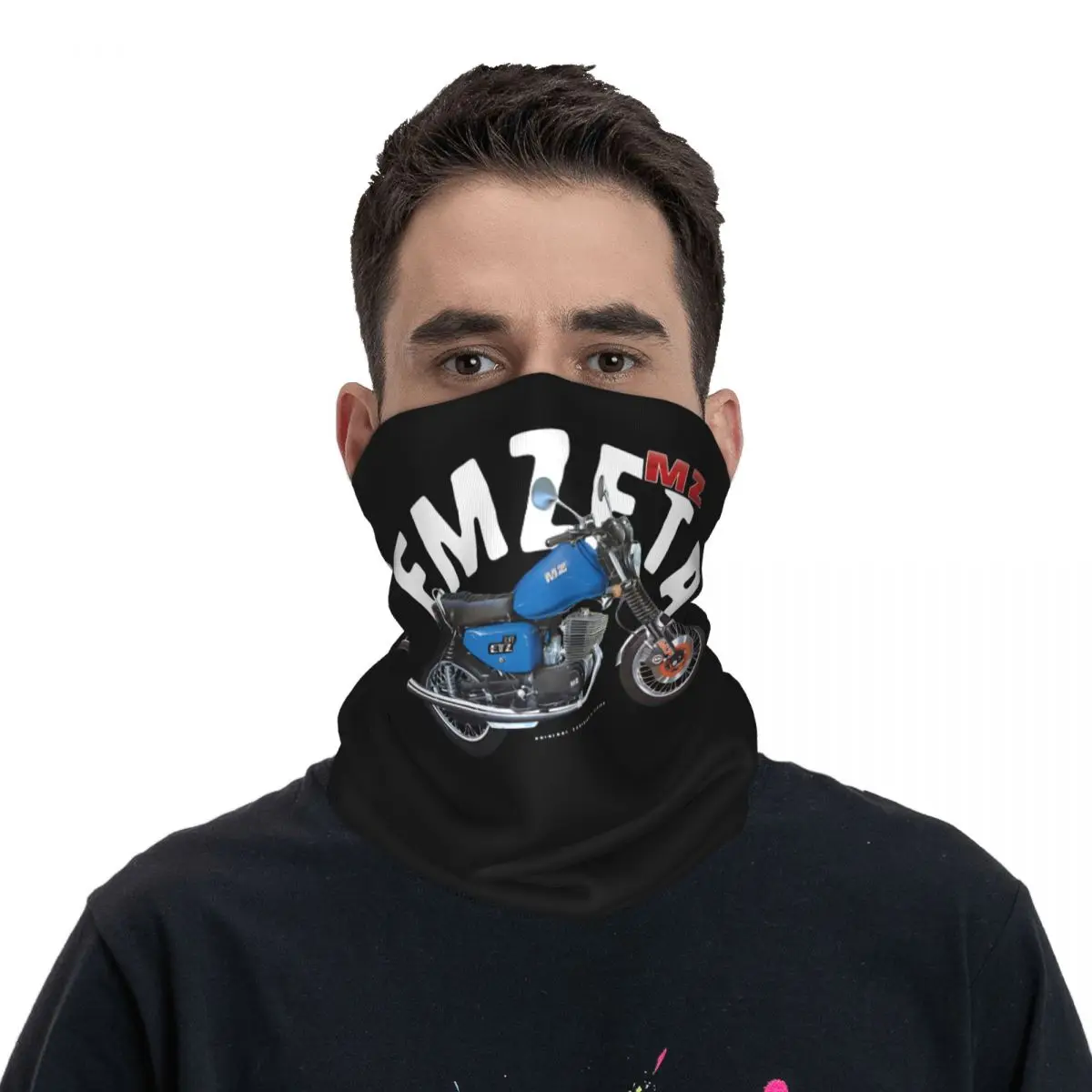 ETZ 251 Bandana Neck Gaiter Motorcycle Club MZ Moto Wrap Scarf Multi-use Balaclava Cycling Unisex Adult Winter