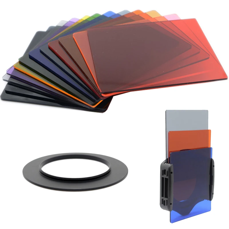 square Filters full color filters Graduated color filers ND for Cokin P