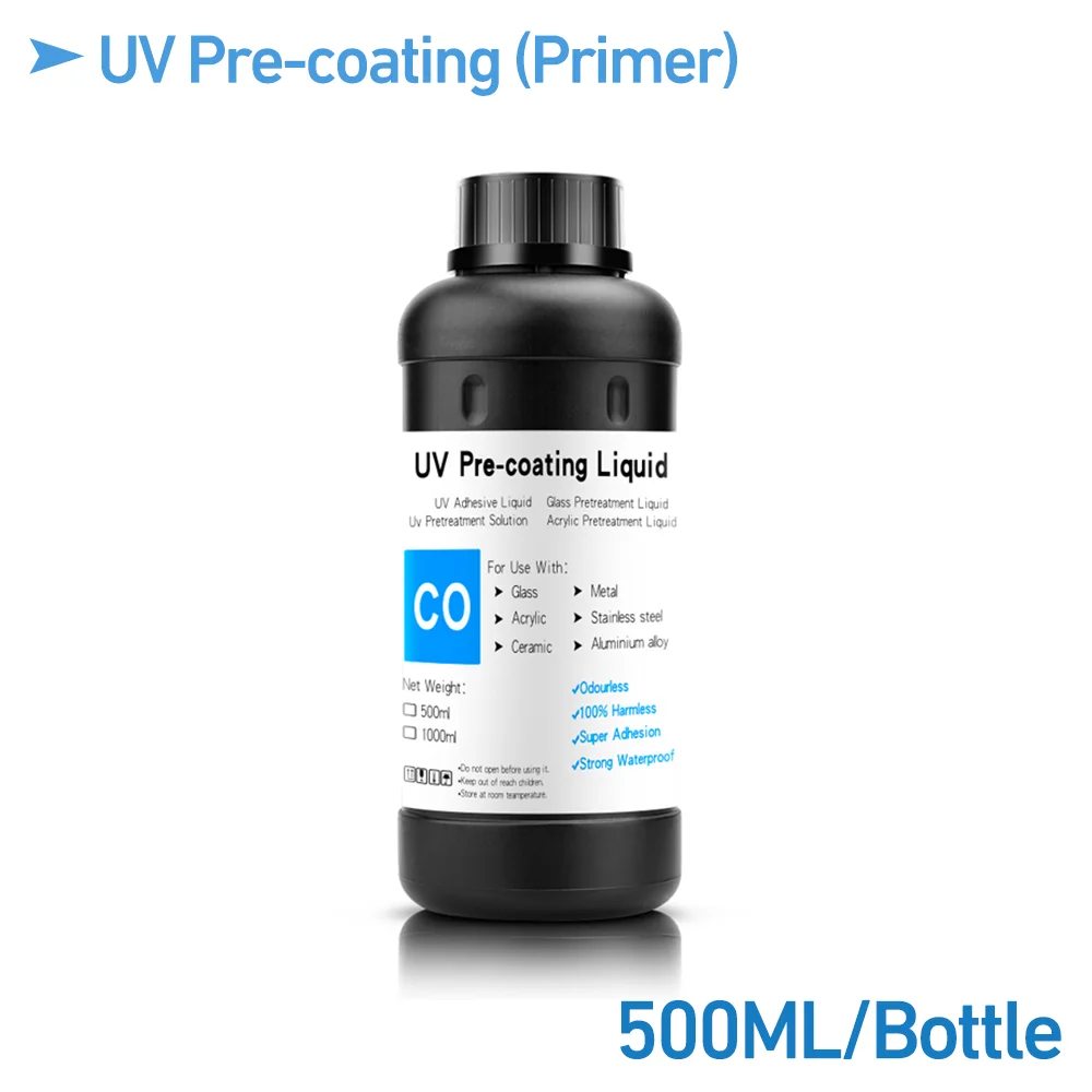 Imagem -03 - Garrafa de Viscosidade Aditiva de Pré-revestimento Líquido de Limpeza uv para Epson R290 R330 L800 1390 1400 para Todas as Cabeças de Impressão Jato de Tinta uv 500ml