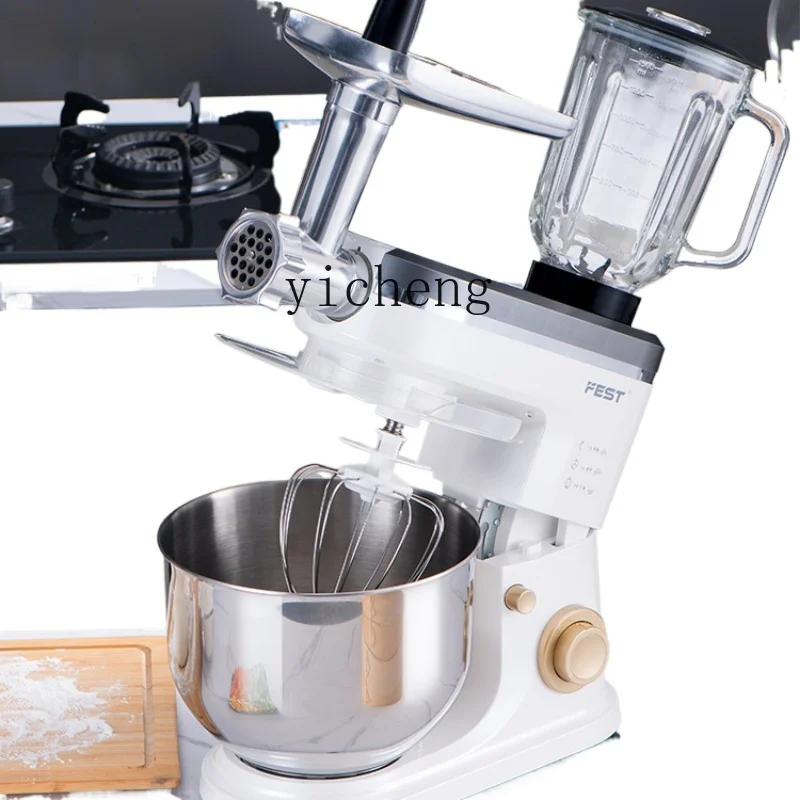 ZF Stand Mixer Commercial Full-Automatic Dough Mixer Flour-Mixing Machine Cream Household Egg Mixer Meat Grinder Juice