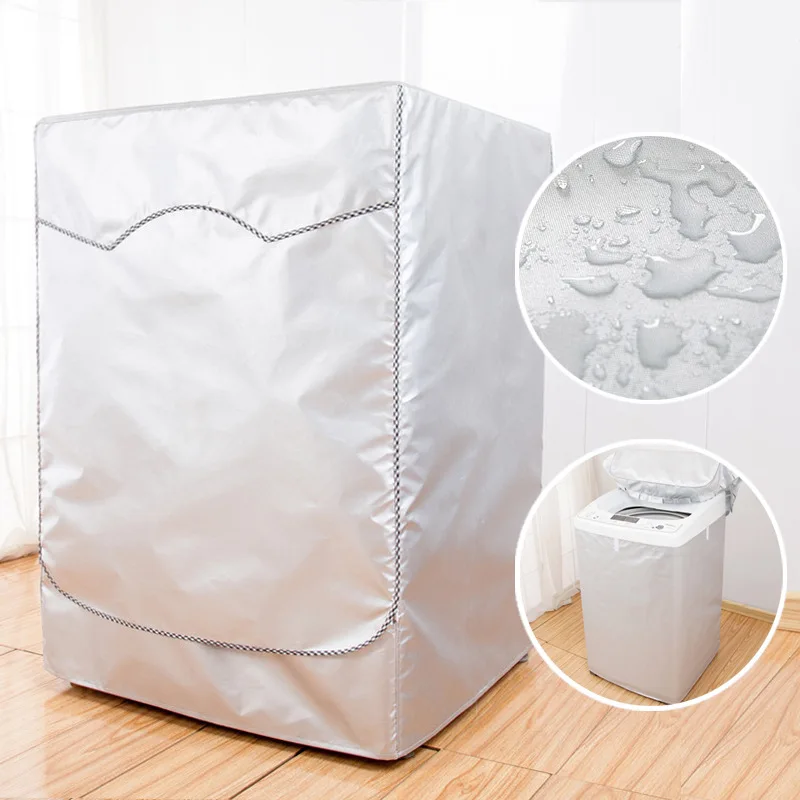 Sunscreen Dust Proof Cover Washing Machine Cover Waterproof Case Washing Machine Protective Dust Front Load Wash Dryer 4 sizes