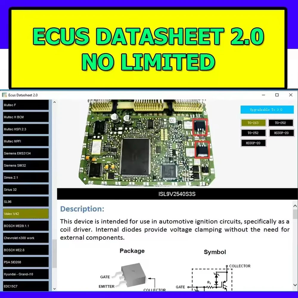 

Datasheet ECUs 2.0 repair course PCB workshop factory repair ECU service Automobile Diagnostic Tools link Car Vehicle Tool Auto