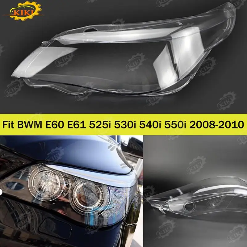 

Для BMW серии 5 E60 2008 2009 2010 крышка фар автомобиля с отверстием абажур фары крышка фары аксессуары