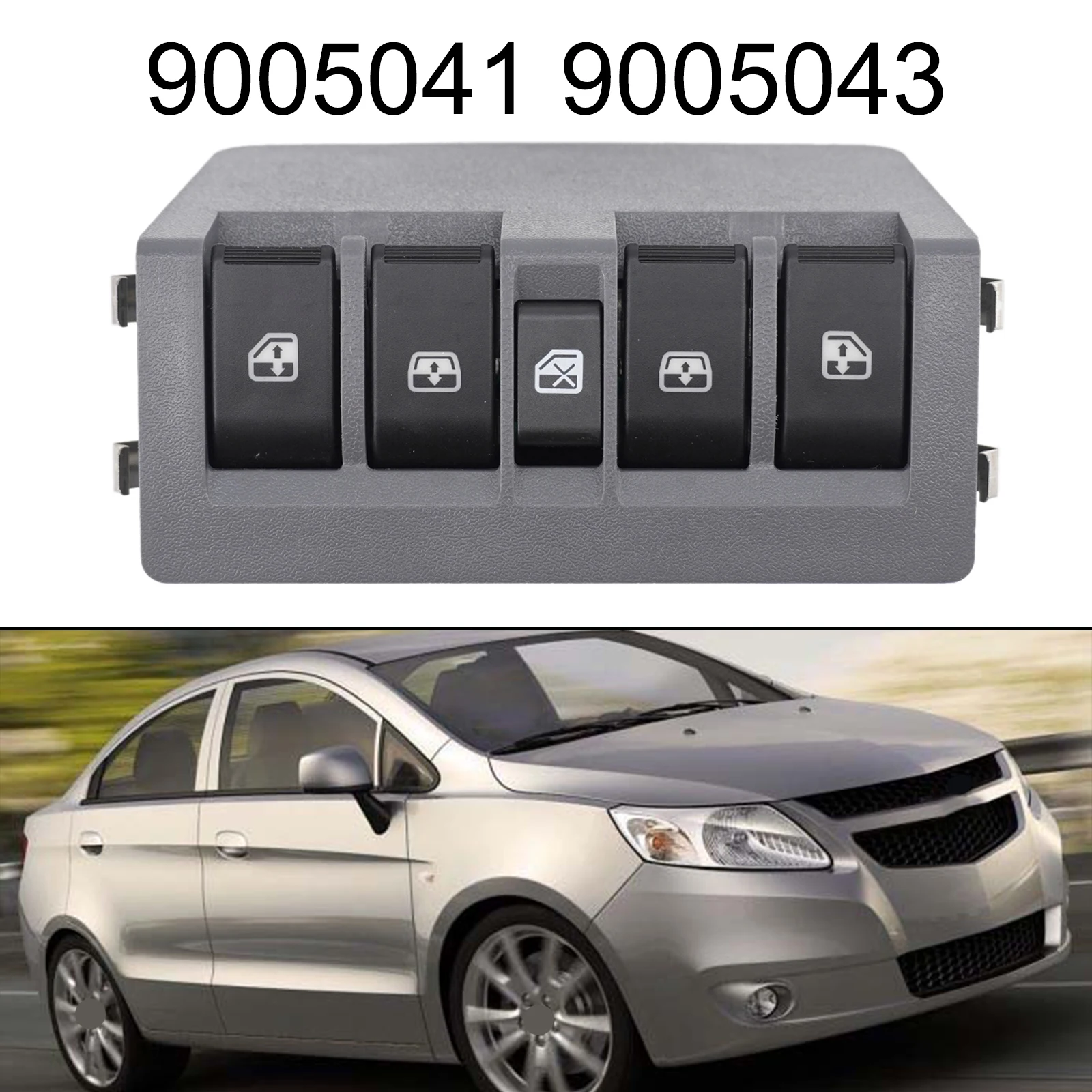 Front Power Window Switch For Chevrolet Sail 2010-2014 LHD 9005041 9005043 11-Pin Replacement Part Switch Assembly