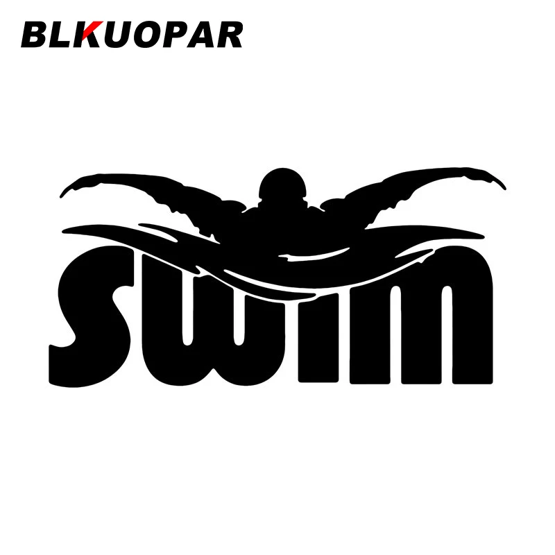 BLKUOPAR Swim Octopus Water Animals Car Stickers Sunscreen Creative Decal Funny Personality Bumper Laptop Car Styling Graphics