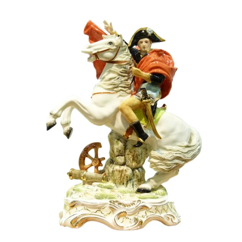 

High-grade European ceramic handicrafts Office desktop Living room entrance Screen cabinet ornament Accessories Napoleon decorat