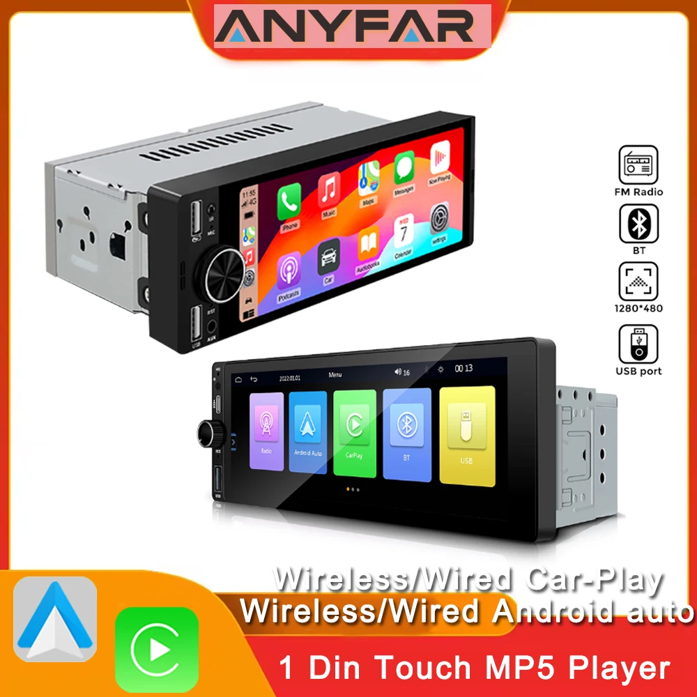 

Автомобильный радиоприемник Carplay Android Auto MP5 Универсальный автомобильный мультимедийный плеер Авторадио HD Сенсорный экран FM Bluetooth Камера AUX