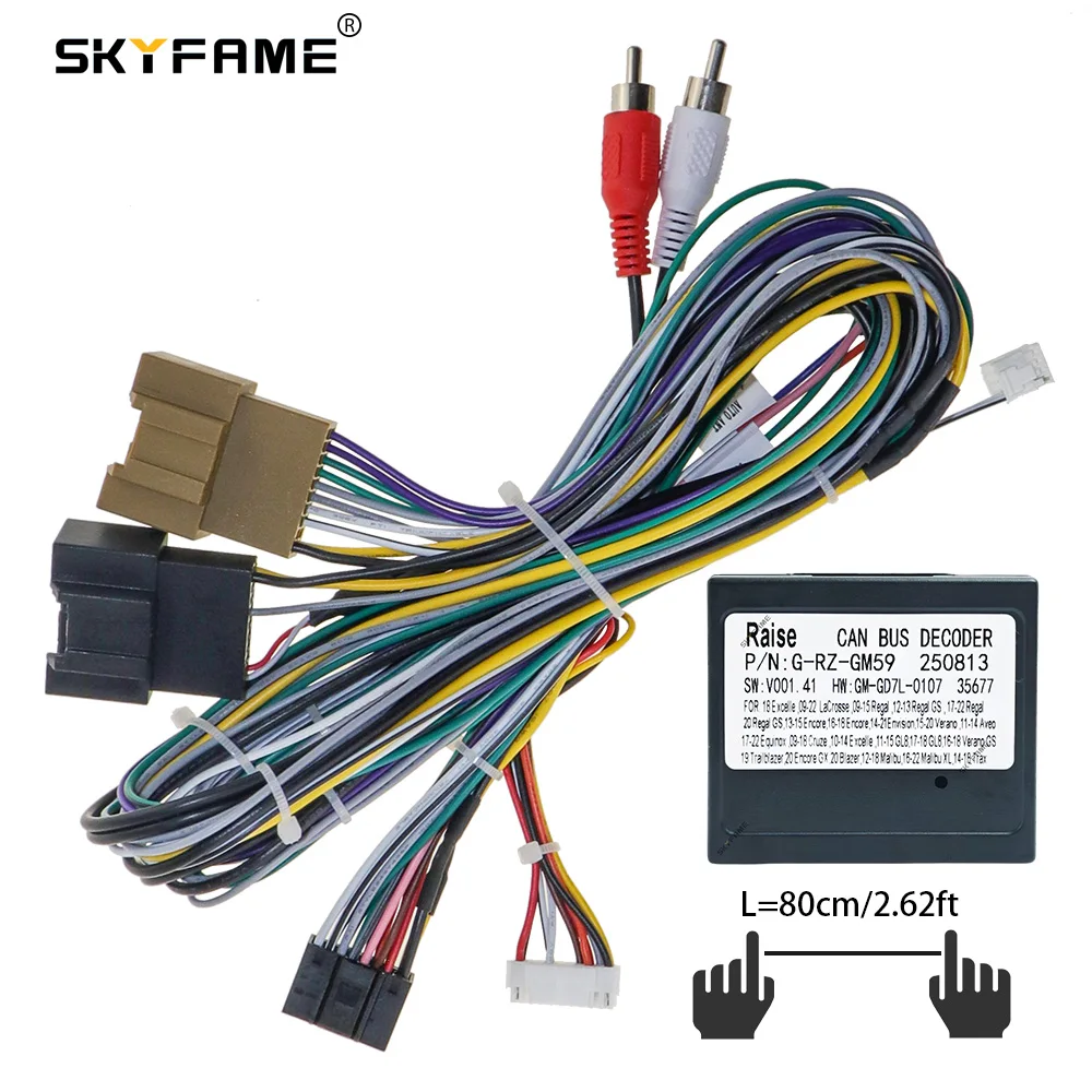 

SKYFAME автомобильный 16-контактный жгут проводов адаптер Canbus декодер коробки для Opel Astra GS Buick Verano Onix GM-RZ-09 G-RZ-GM59