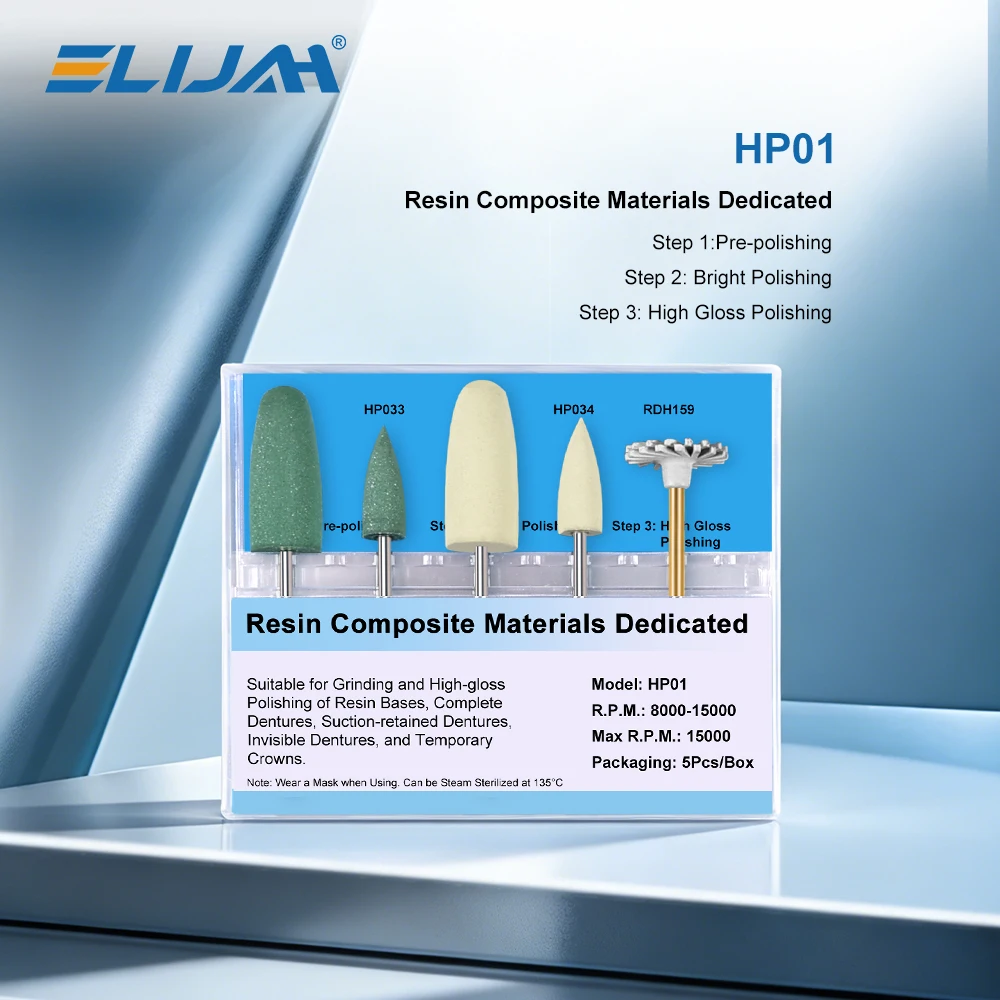

ELIJAH 5 шт./кор., стоматологические резиновые композитные материалы из смолы, специальные композитные шлифовальные головки, полировальный круг, инструменты для стоматолога