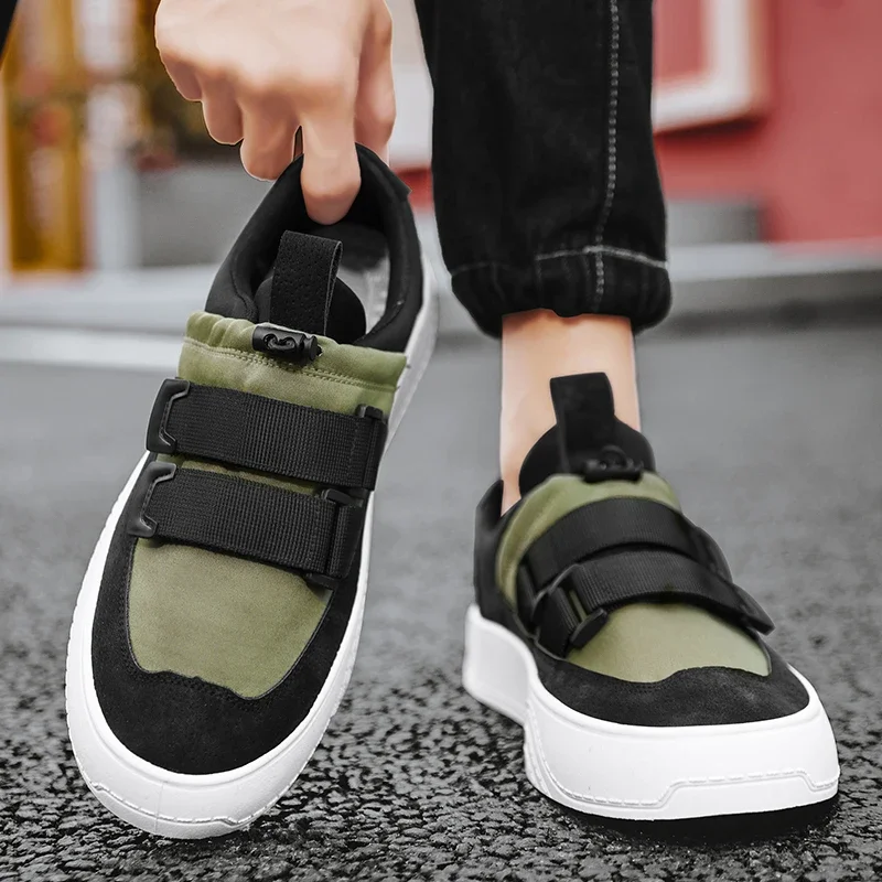 Heren Casual Sneaker Platte Hak Jeugd Trendplatform Verhoogde Slijtvaste All-Match Comfortabele Lente En Herfst Hoofddruk