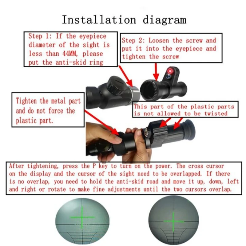 Hunting Riflescope Night Vision Scope Monocular Telescope For Digital HD Optical Aiming long range Infrared Night Vision Device