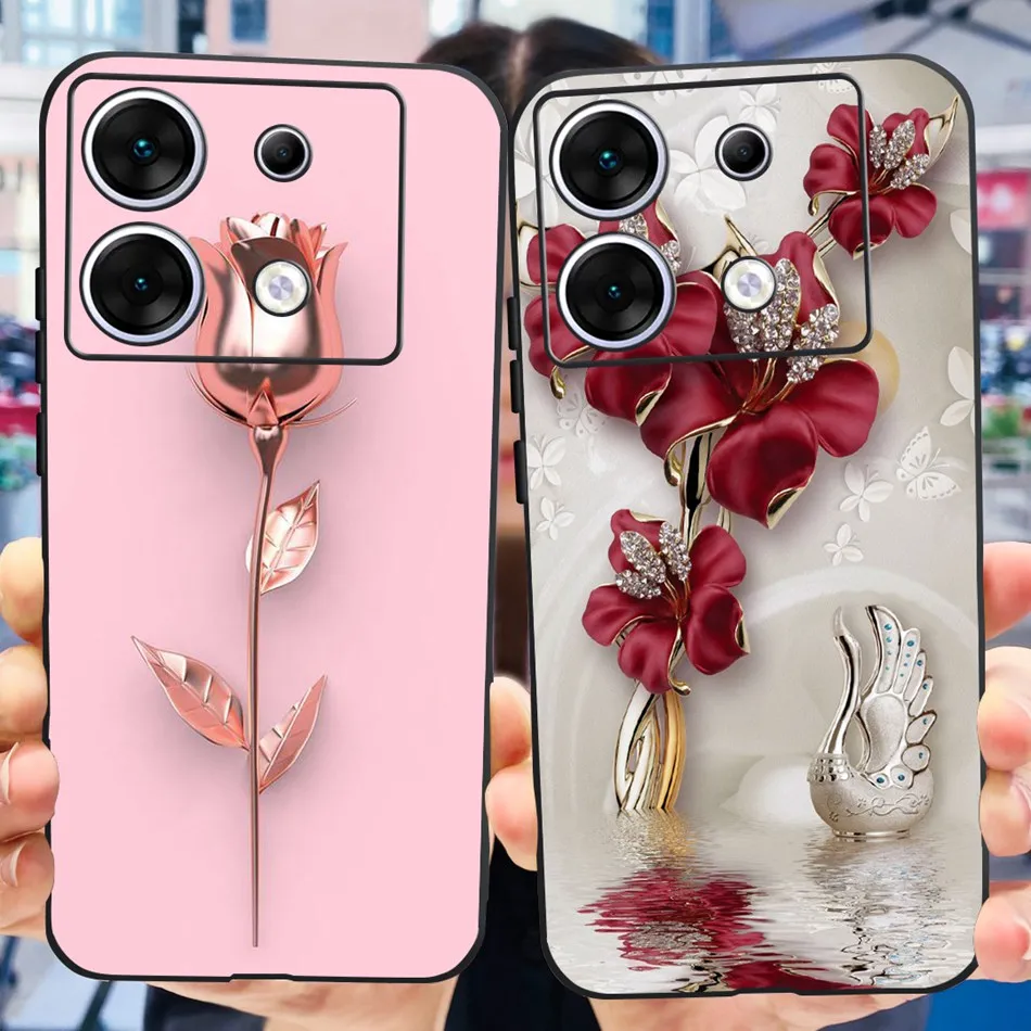 For Infinix Zero 30 X6731 Case Zero 30 4G X6731B Elegant Printing Soft Silicone TPU Slim Cases Cover For Infinix Zero30 5G