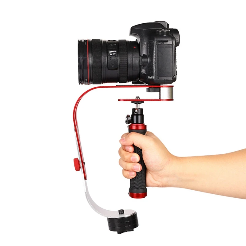 DSLR Cameras Camcorder Portable Bow-Shaped Handheld Steady Video Stabilize Anti Shaking Balance Stabilizer