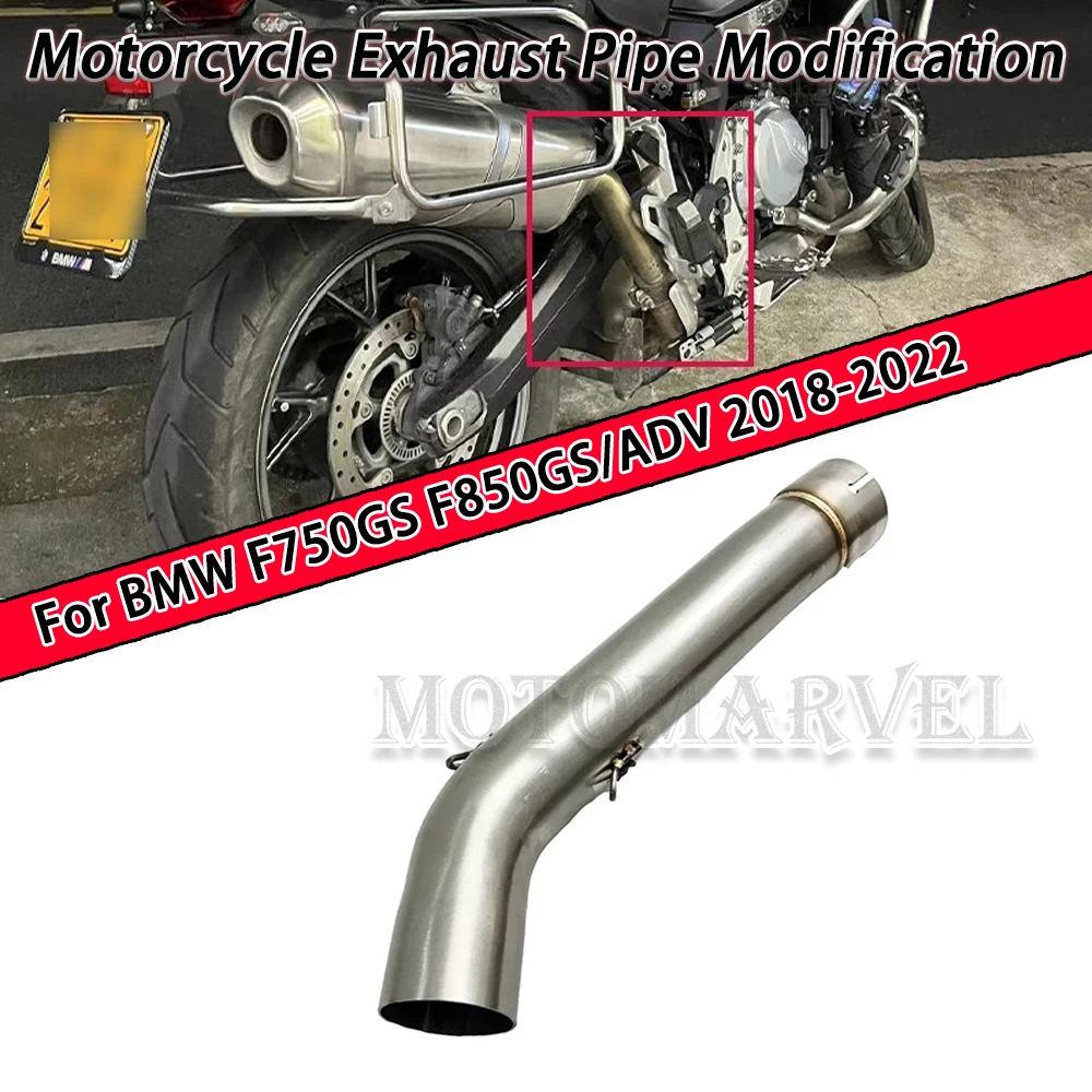 

F750GS F850GS Exhaust Muffler Mid Link Pipe Escape Slip-on For BMW F 850 GS ADV Adventure F 750 GS F850 GS 2018-2022