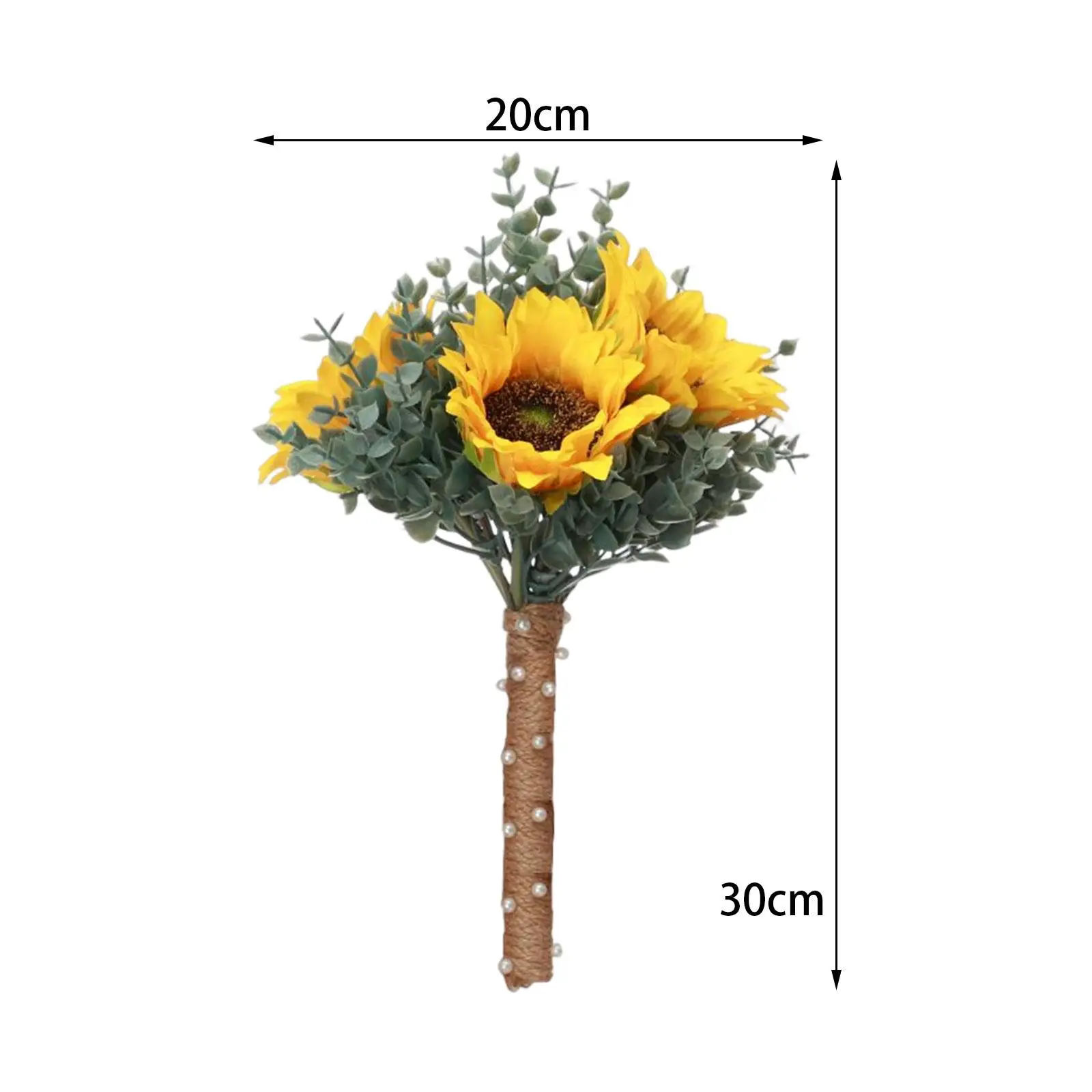 Heimdekoration Brautstrauß Sonnenblume für Brautsträuße Braut mit Blumen mit Sonnenblume