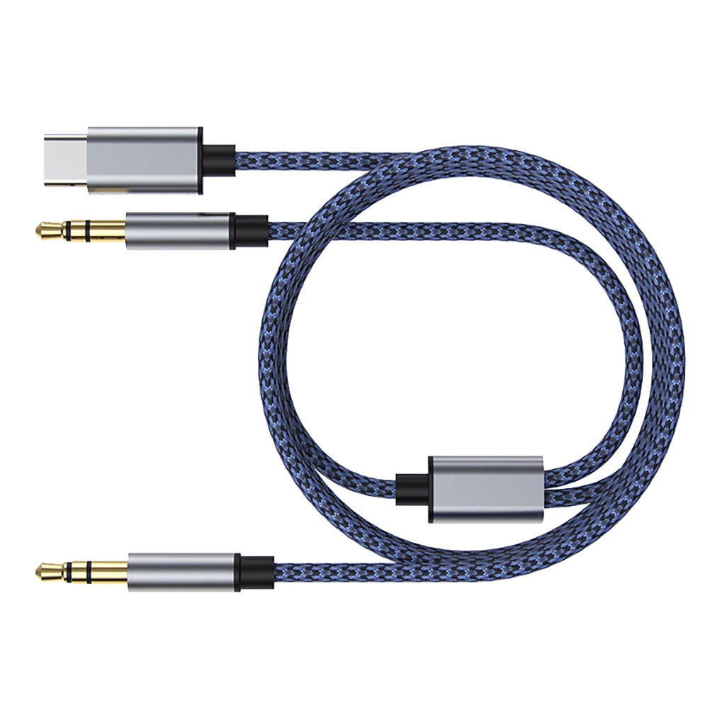 

1pc Cable 3.5Mm Premium Woven Wire Durable Multi-Material Protection Universal Compatibility Aux Cable For Car Stereos Home