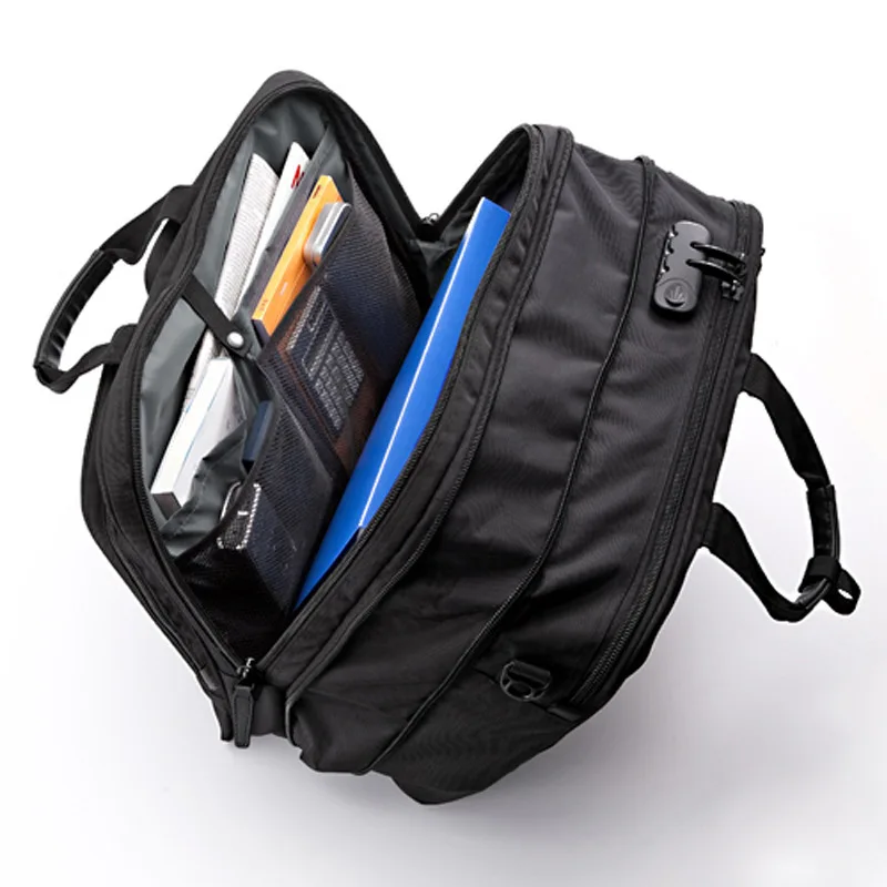 Large Capaci Cuter Bag with Password 3WAY Handheld Double oulder Bapa Waterproof Busin Nylon Notebook Bag