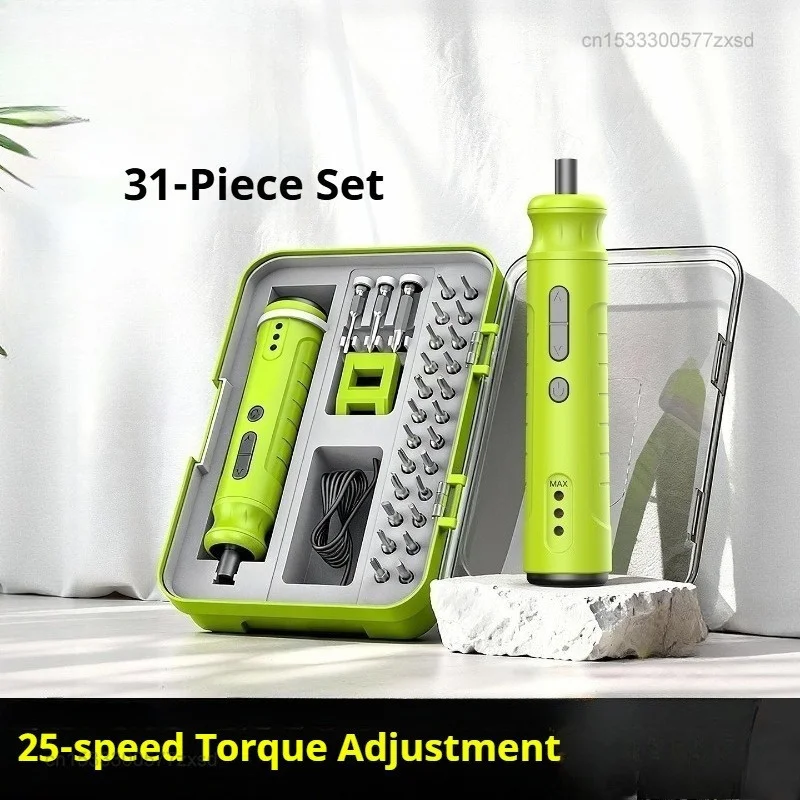 

Mini Cordless Electric Screwdriver Rechargeable 2000mah Lithium Battery 3.6V Multi-function Power Tool Set for Computer Repair