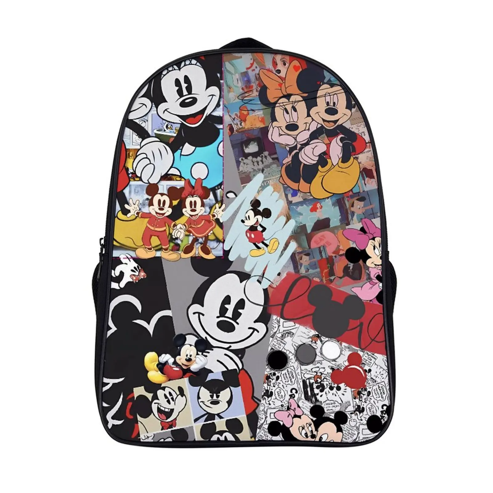 

Fashion Student's Backpack Cartoon Disney Mickey Mouse School Bag 16 Inch 2 Compartment Backpack Student Schoolbag