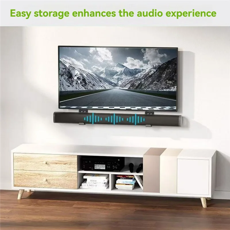 BTLIFE-Soundbar Mount Universal Sound Bar Wall Stand 8-13CM Adjustable Speaker Wall Storage Shelf