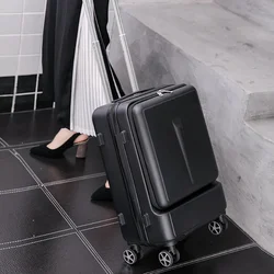 New Multifunctional suitcase 20/24 inch business travel luggage front opening computer password bag carry on boarding luggage