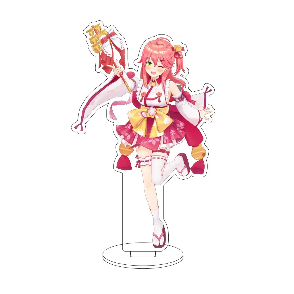 16CM Anime Hololive Vtuber Sakura Miko Hoshimachi Suisei  Shirakami Fubuki Usada Pekora Cos Acrylic Figure Stand Ornaments Gifts view 4