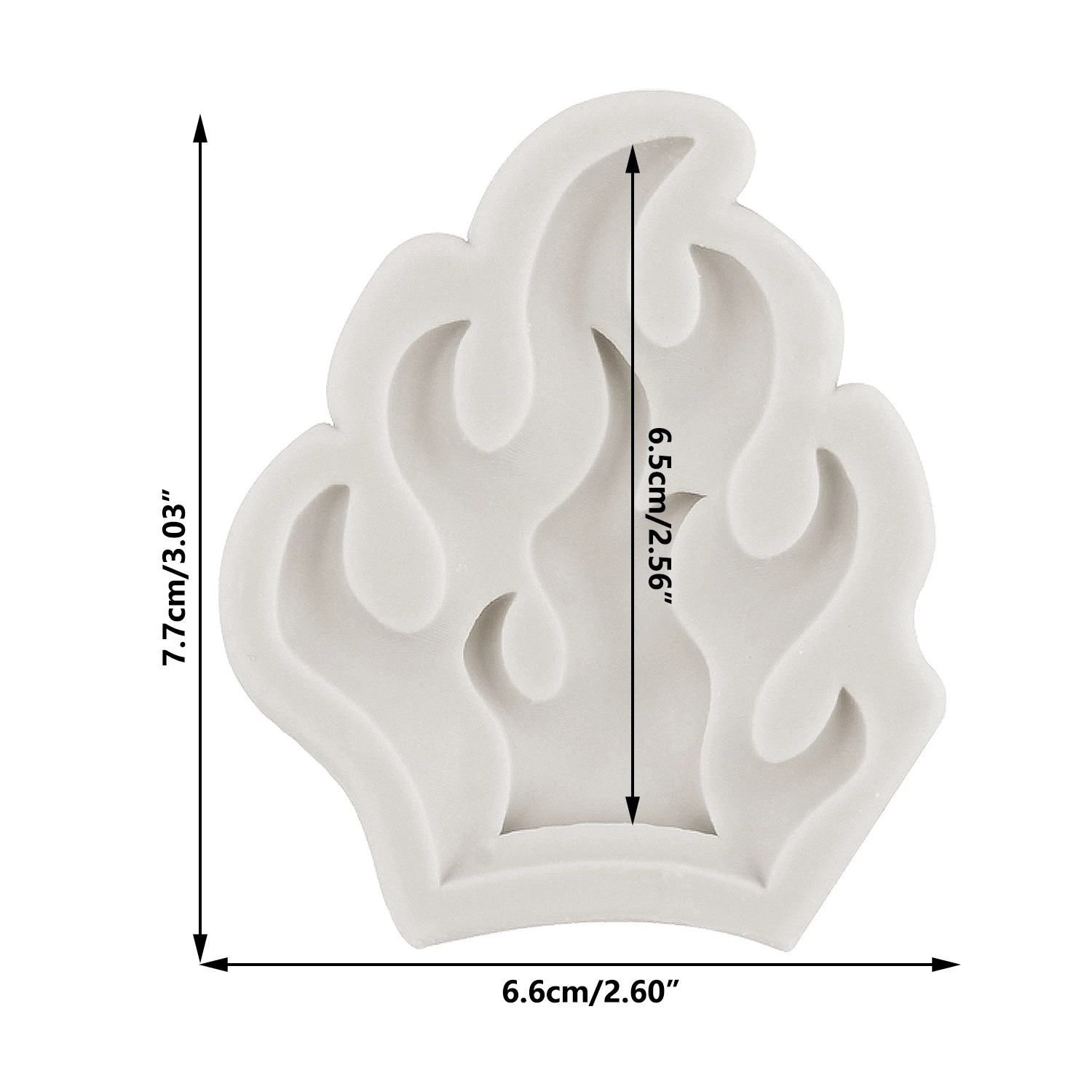 Fire Flame Silicone Mold Fondant Mousse Cake Decoration DIY Baking Chocolate Candy Resin Aromatherapy Plaster Clay Mould