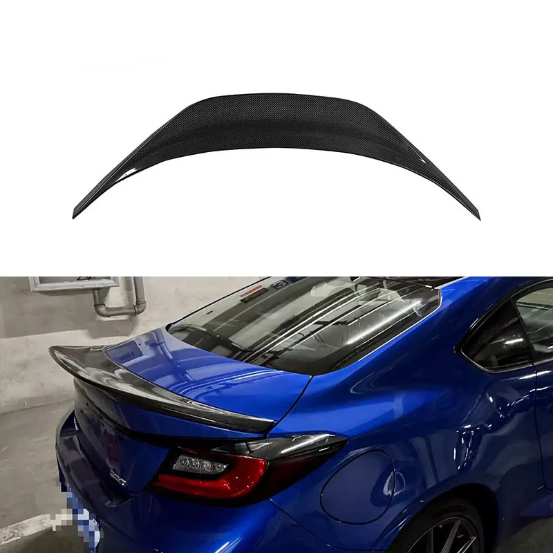 

Carbon fiber rear spoiler TRD rear wing fixed wind wing auto parts for Toyota GR86 Subaru Brz 2022